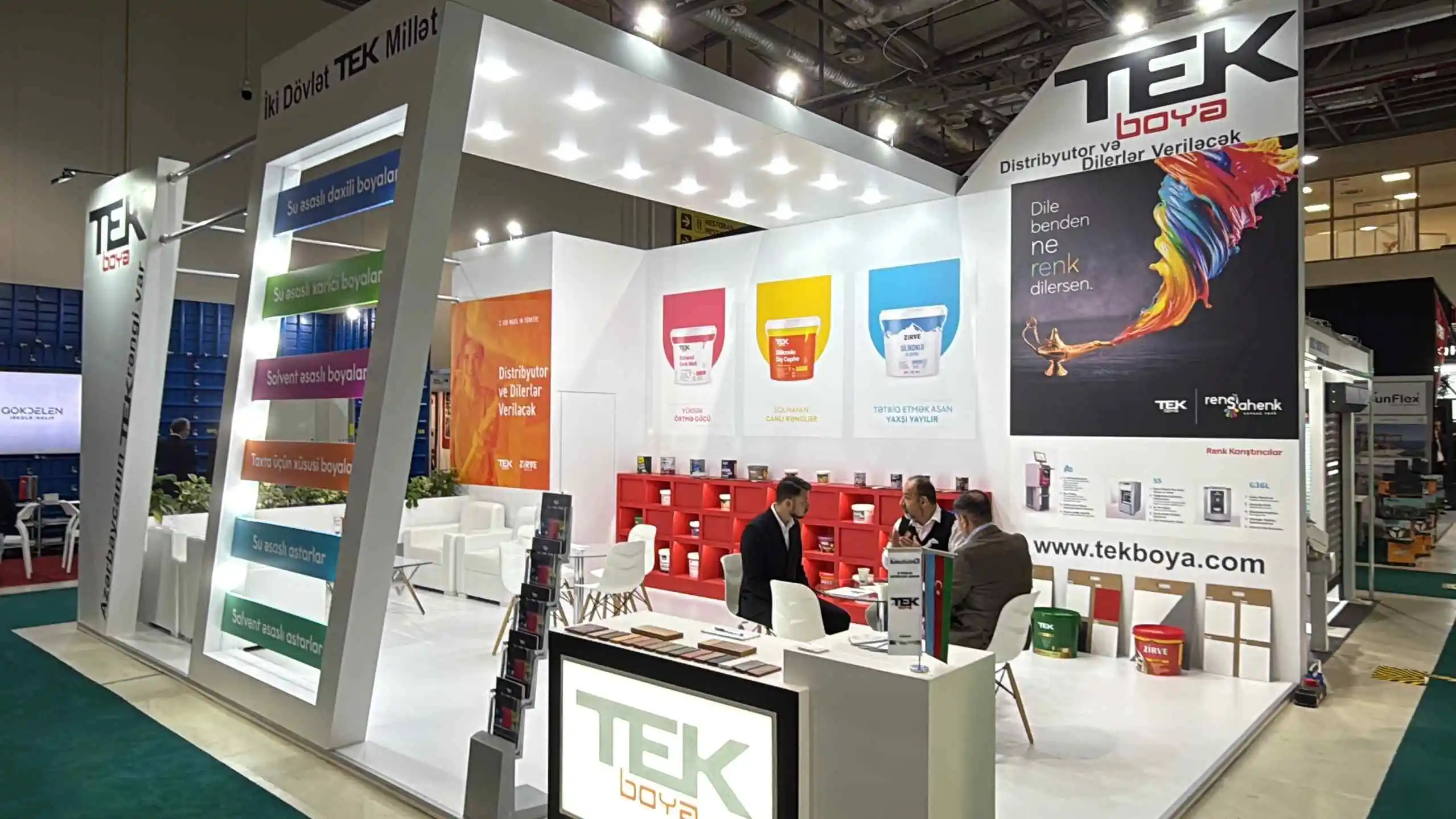 Tek Boya Bakü Fuar Standı