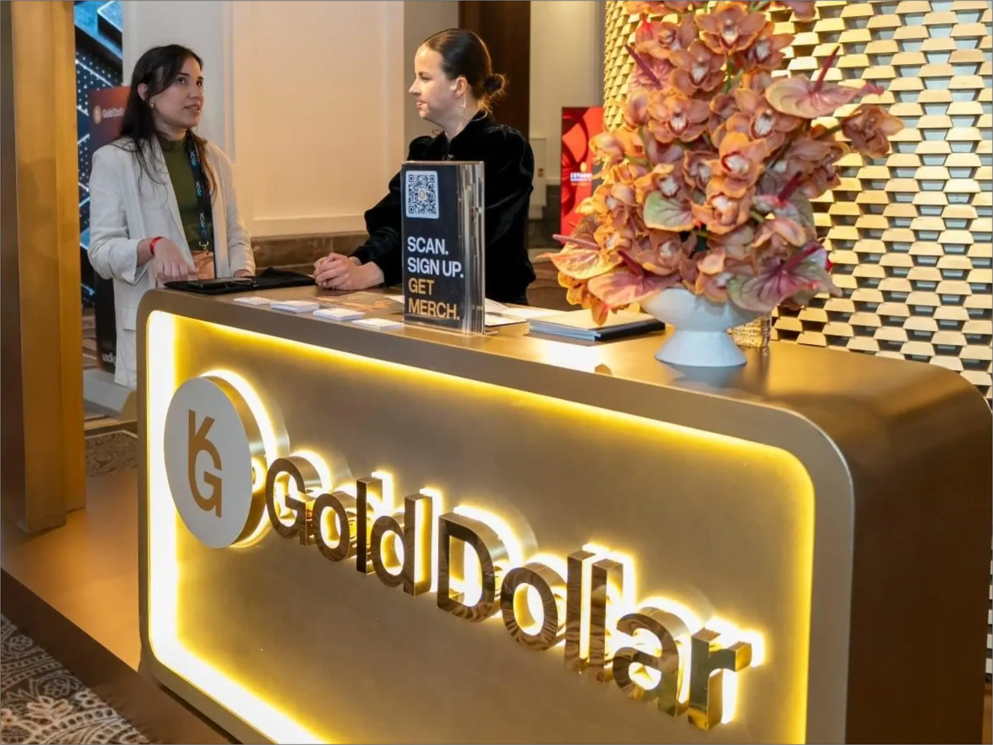 USDKG Gold Dollar İstanbul Blockchain Week fuar standı