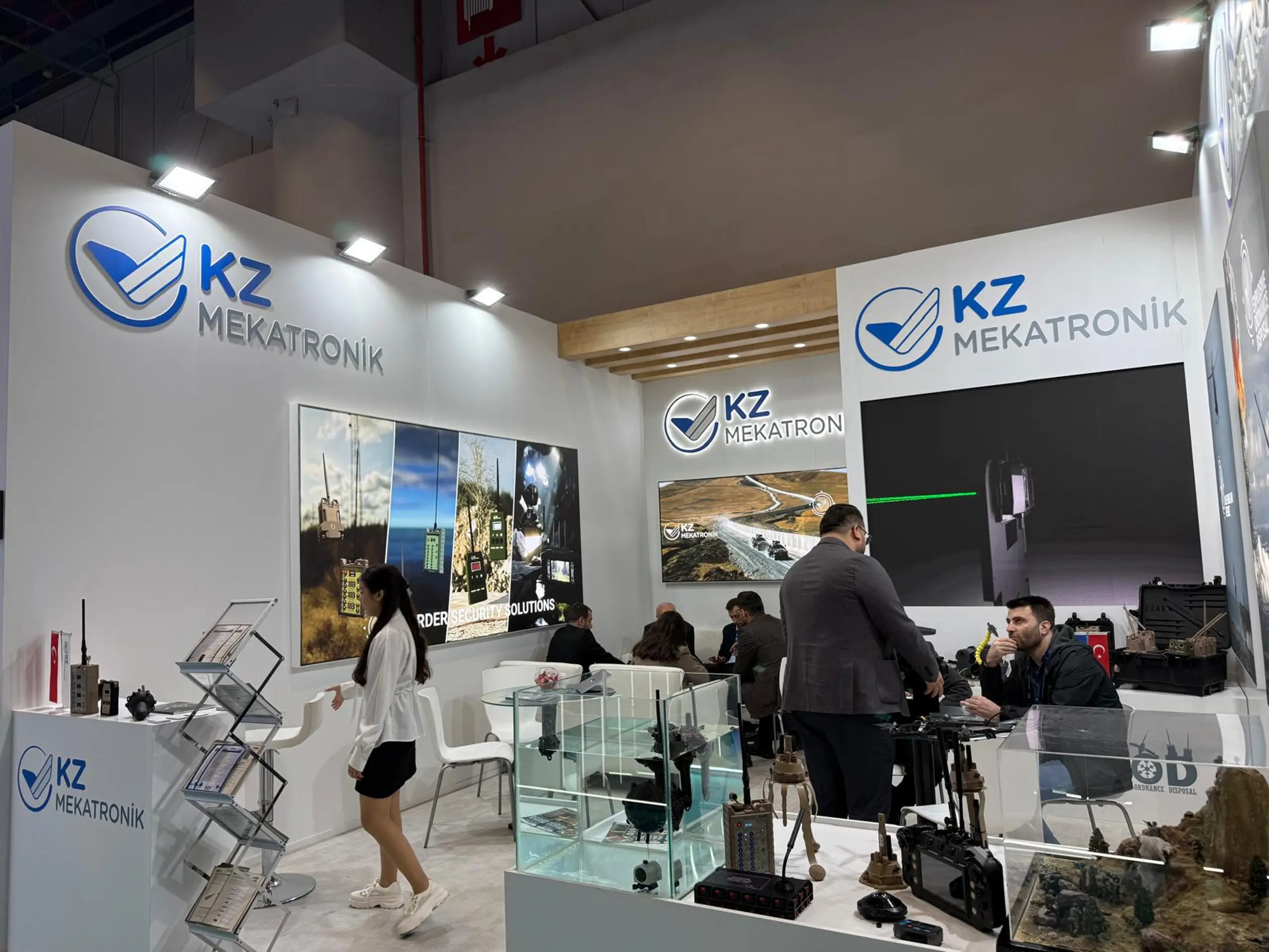 KZ Mekatronik SAHA EXPO fuar standı görünümü