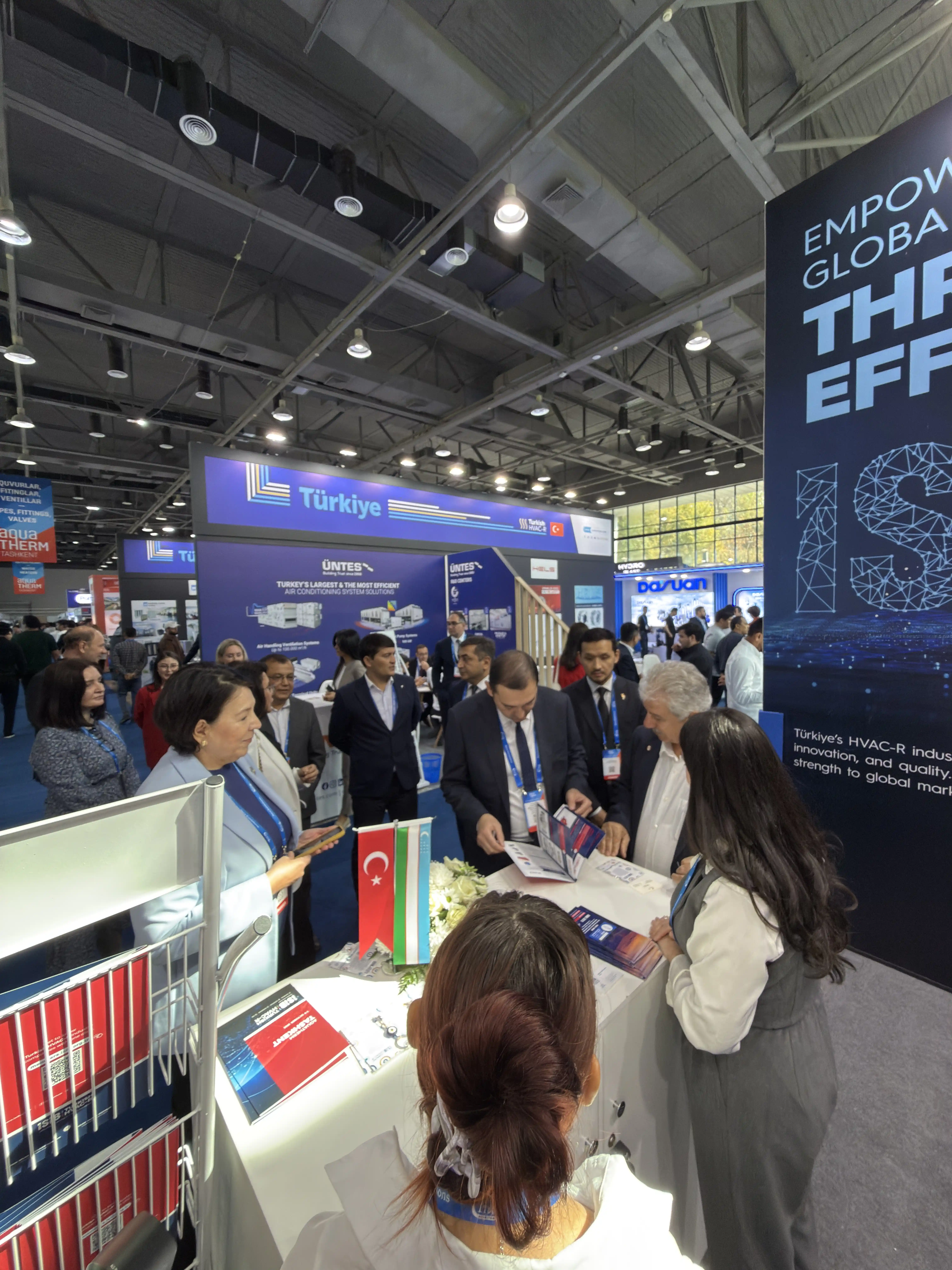 İSİB İklimlendirme Sanayi İhracatçıları Birliği Taşkent UzExpo Center milli katılım standı