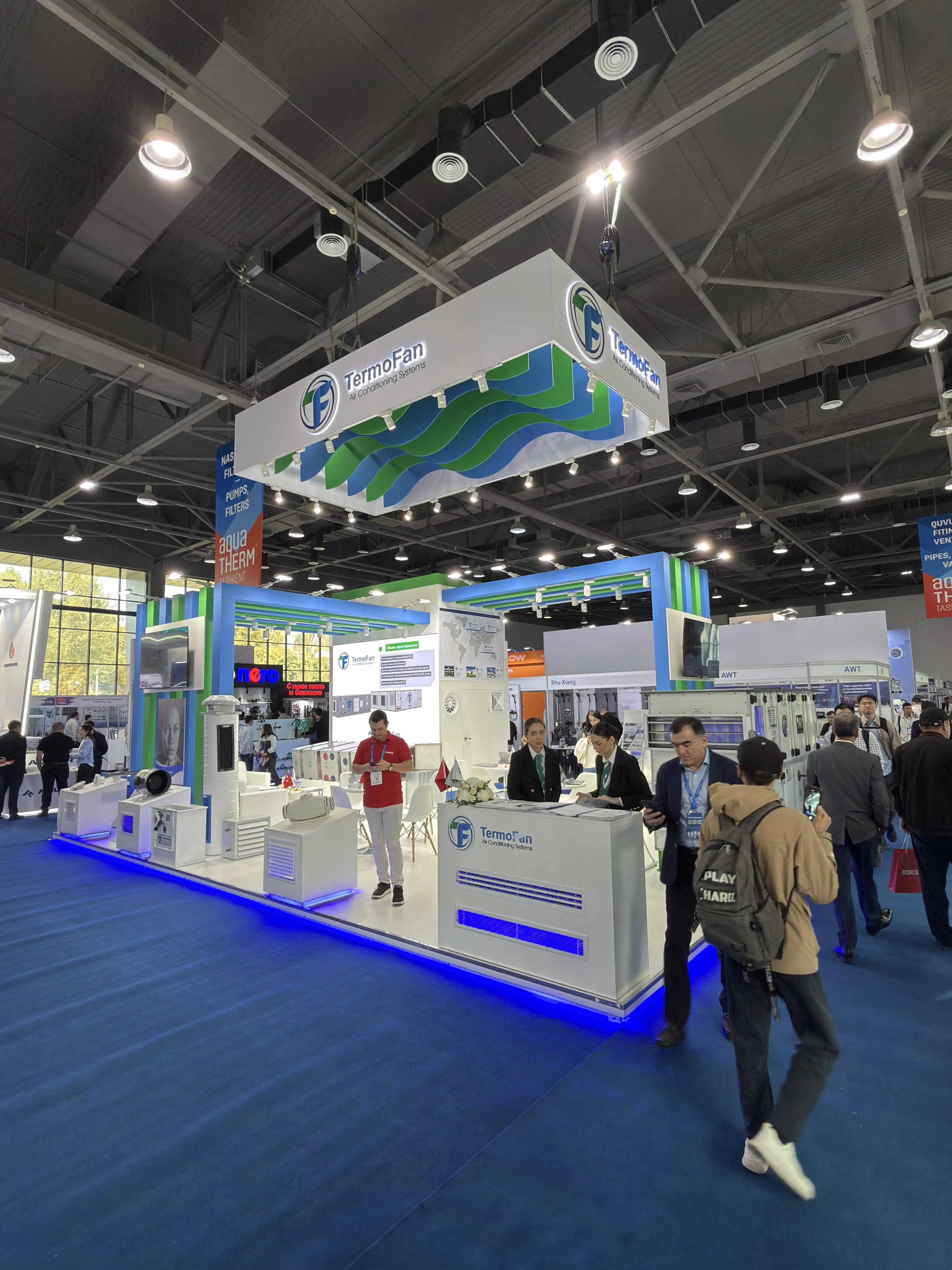 TERMOFAN Havalandırma A.Ş. Taşkent UzExpo Center ödüllü fuar standı