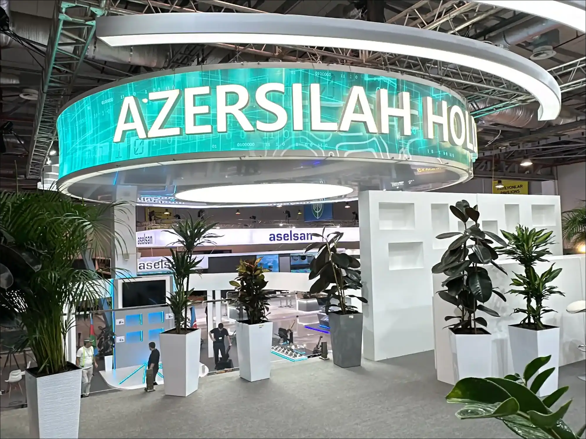 AZERSİLAH HOLDİNG Adex Bakü 2024 ahşap fuar standı genel görünüm