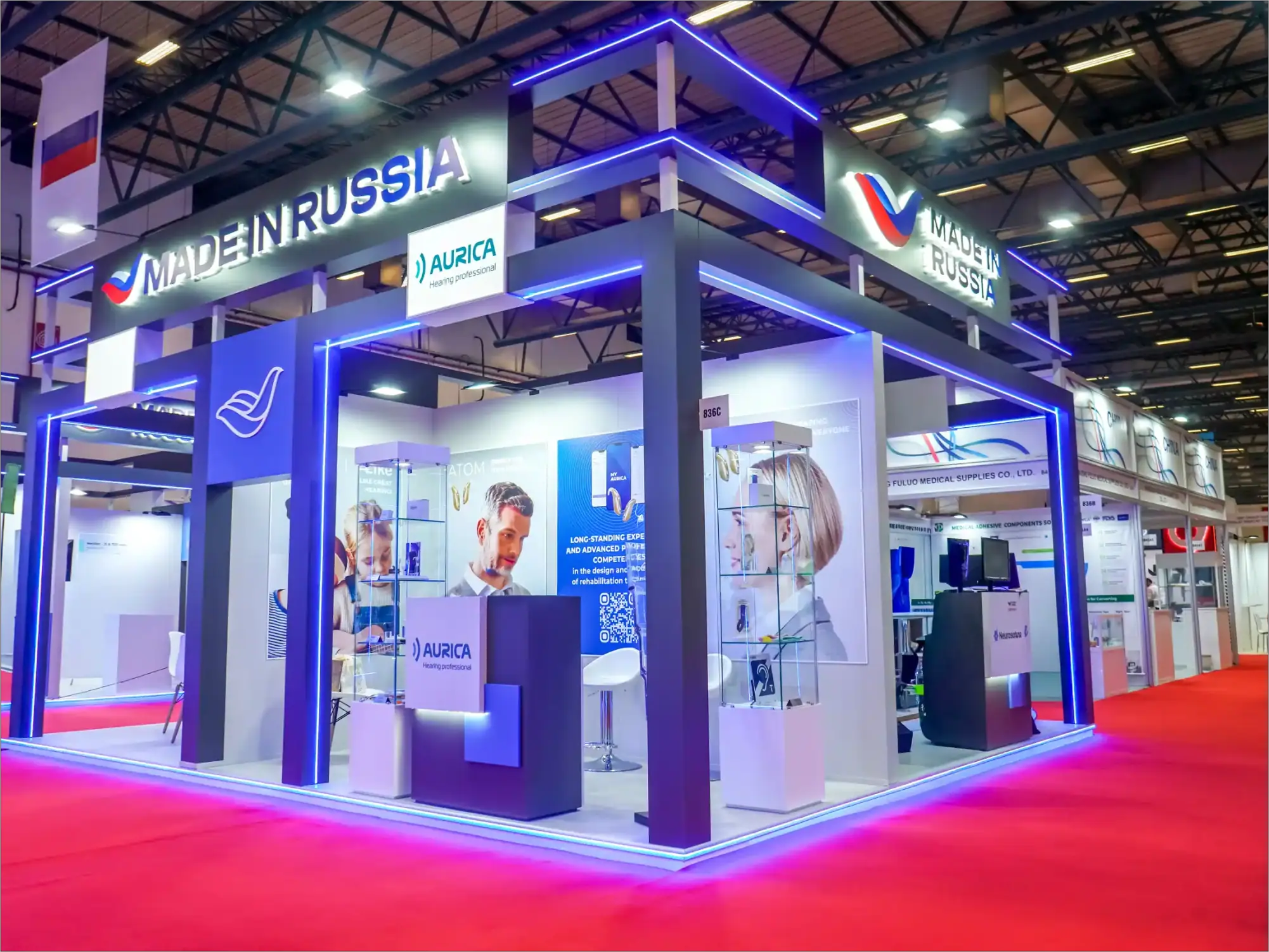 Rusya Sağlık Bakanlığı Expomed İstanbul fuar standı görünümü