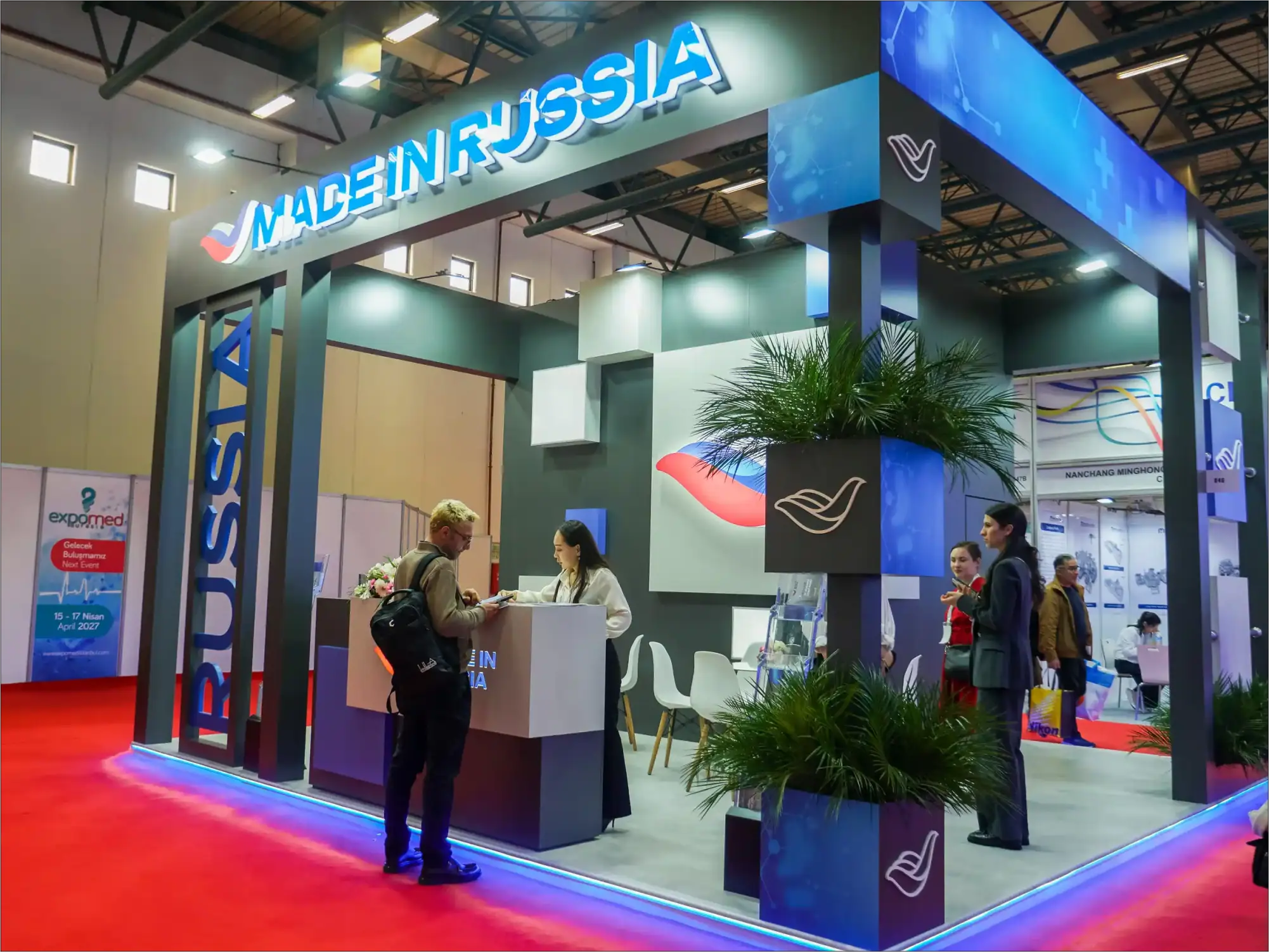 Rusya Sağlık Bakanlığı Expomed İstanbul Tüyap fuar standı
